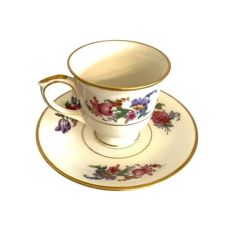 Vintage Lamberton Ivory Tea Cup & Saucer Set Demi